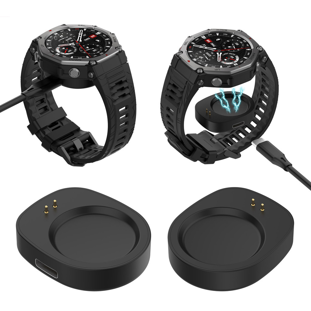 Charger สําหรับ Amazfit T-Rex Ultra 2 Active3 Premium Balance 2 T-REX3 Smartwatch อะแดปเตอร์ชาร์จอะแ