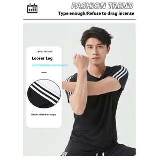L-8xl ผ้าไหมน้ําแข็งกีฬา Simple plus size tshirt สําหรับชายธรรมดารอบคอเกาหลีแขนสั้นเสื้อยืดสําหรับชาย tops เสื้อผ้า Unisex #YB-2698-โฆษณา