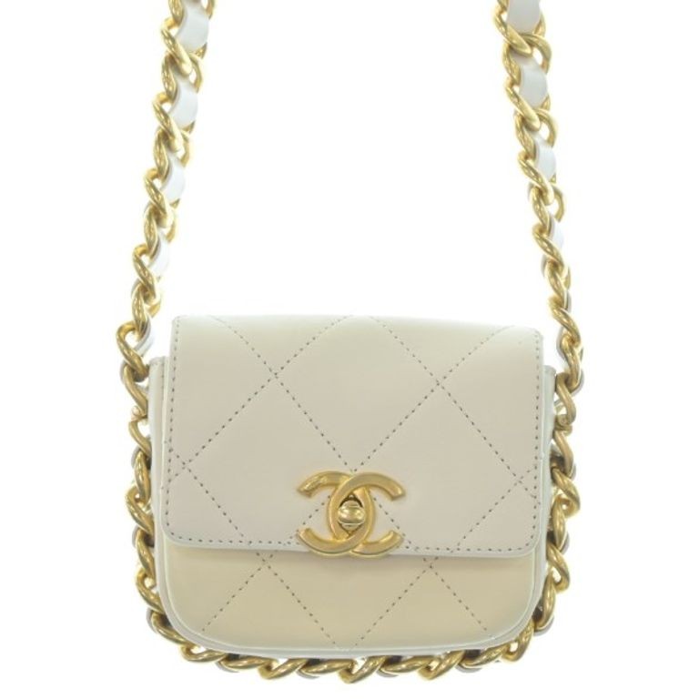 CHANEL Shoulder Bag Gold Women Direct from Japan Secondhand