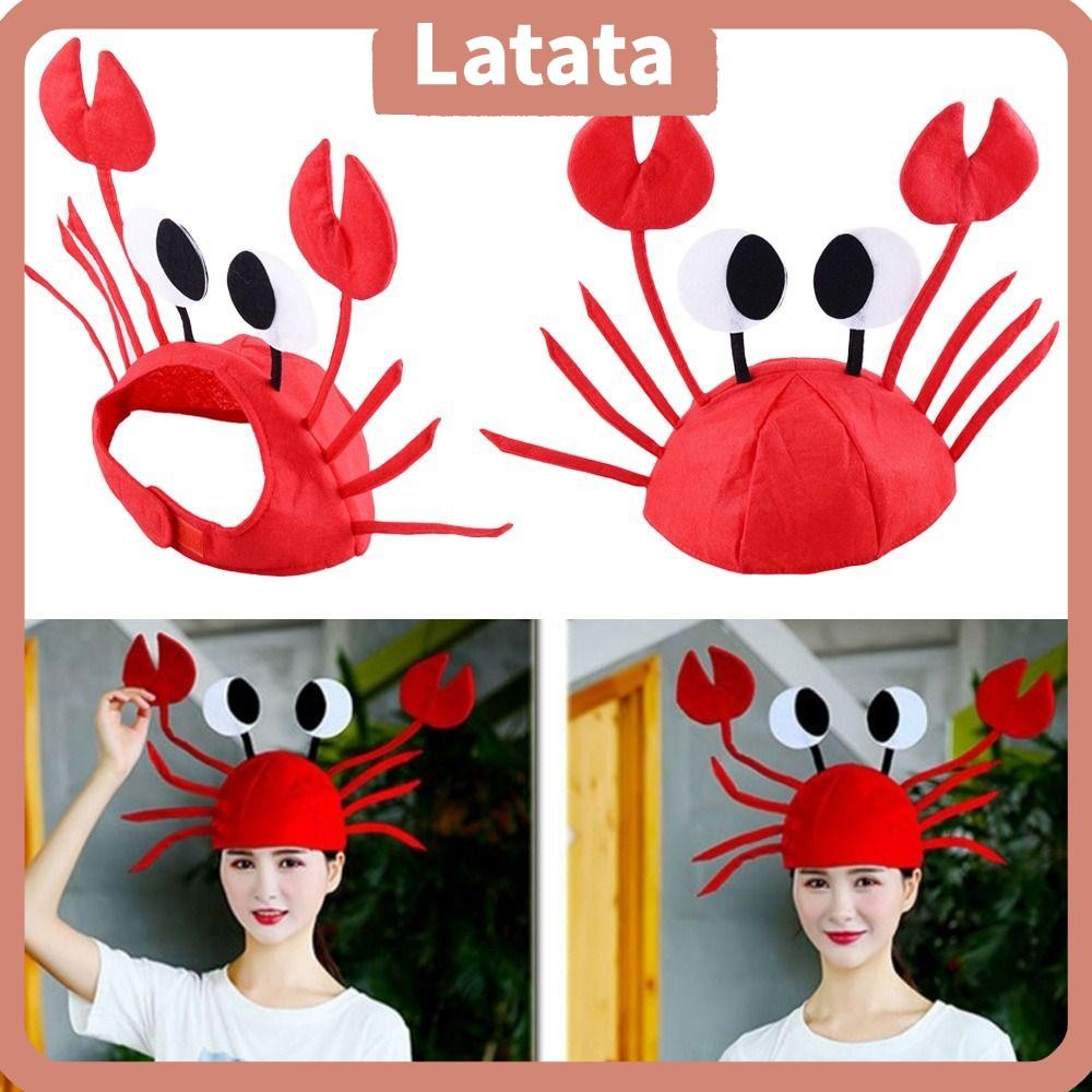 Lata หมวกปูคอสเพลย์ตลกอุปกรณ์เสริมปาร์ตี้การ์ตูน