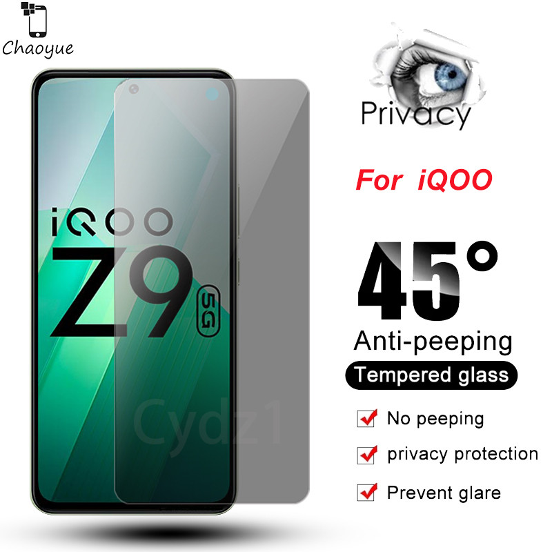 ฟิล์มกันแอบมอง ฟิล์มกันเสือก ฟิล์มกระจก VIVO iQOO Z9 Turbo Lite Z9x Z8 Z8x Z7 Z7x Z7s Z6 Pro Z6x Z5 