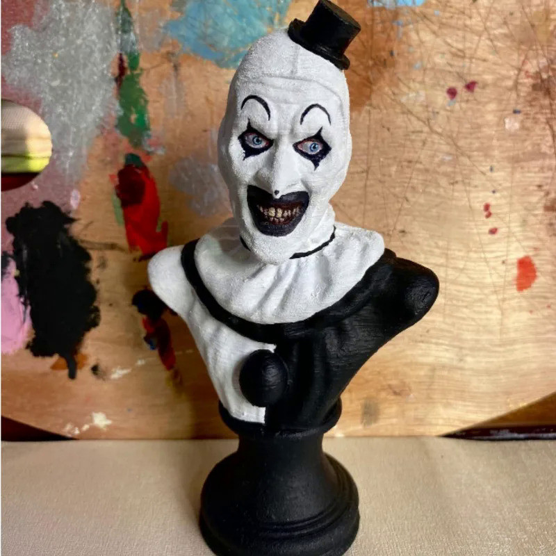 Terrifier Art The Clown Figure Horror Clown Indoor/Outdoor Garden Statue Halloween Resin Sculpture H