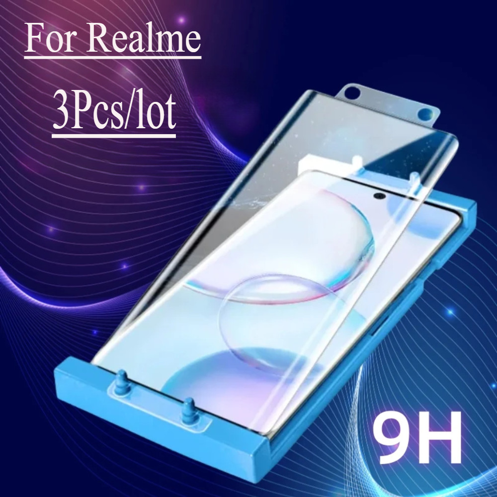 3 ชิ้น/ล็อตฟิล์มเซรามิคสําหรับRealme GT7 Pro GT 6 T Neo6 SEป้องกันการระเบิดGT5 Pro GT6 6T Realme 11 12 10 Pro + ป้องกันหน้าจอกระจกป้องกันพร้อมชุดติดตั้ง