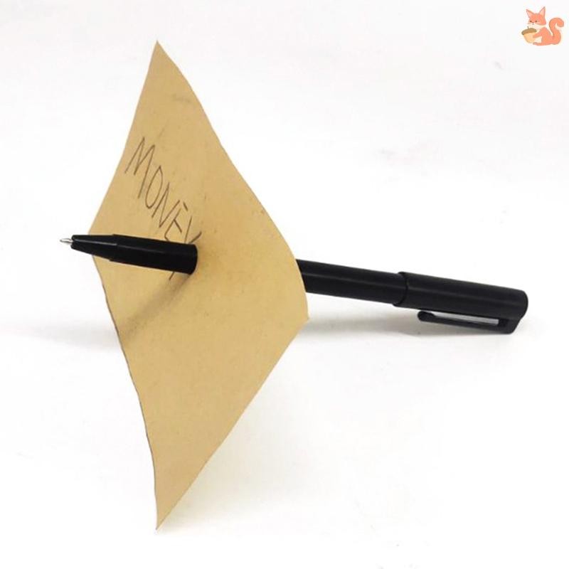[BI] Trick Pen Magician Thru Bill Penned Dollar Bill Pen Trick TH