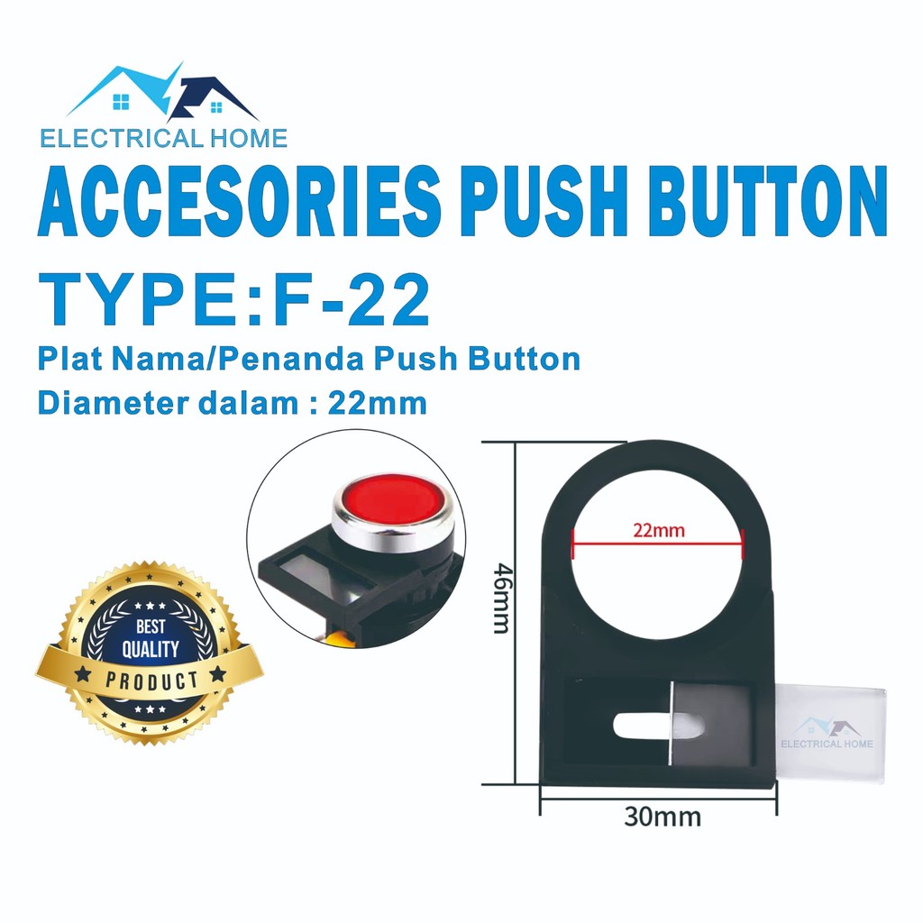 LABEL/ PLATE / TANDA/ NAME 22mm LEGEND PLATE HOLDER 22mm คุณภาพดีที่สุด