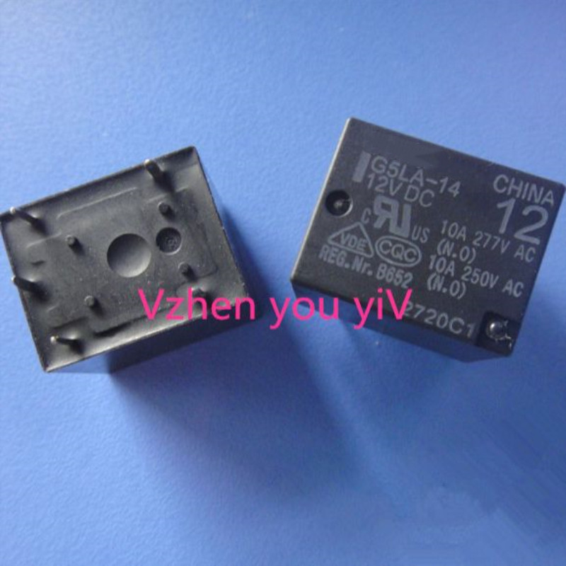 5PCS ใหม่ origina รีเลย์ G5LA-14 12VDC G5LA-14-12VDC G5LE-1-12VDC G5LE-1 12VDC 10A สามารถแทนที่ 833H