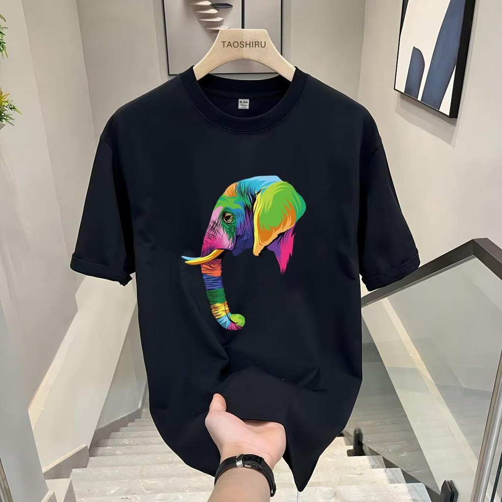 (COD)เสื้อยืดแขนสั้นผ้าฝ้ายแท้ เฮฟวี่เวท คอลเลคชั่นฤดูร้อน แบรนด์อินเทรนด์ ตอบสนองจินตนาการของคุณทั้งหมด