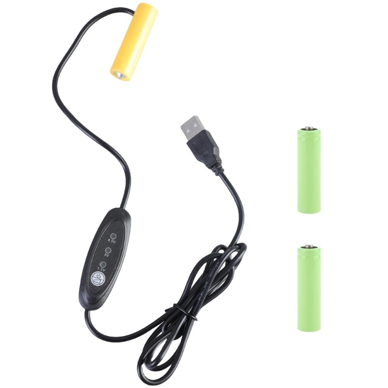 R * USB 5V อินพุต 1 5V 3V 4 5V สายกําจัดเอาต์พุตสายไฟสําหรับ 1-3pcs 1 5V AA แบตเตอรี่ของเล่น LED อุป