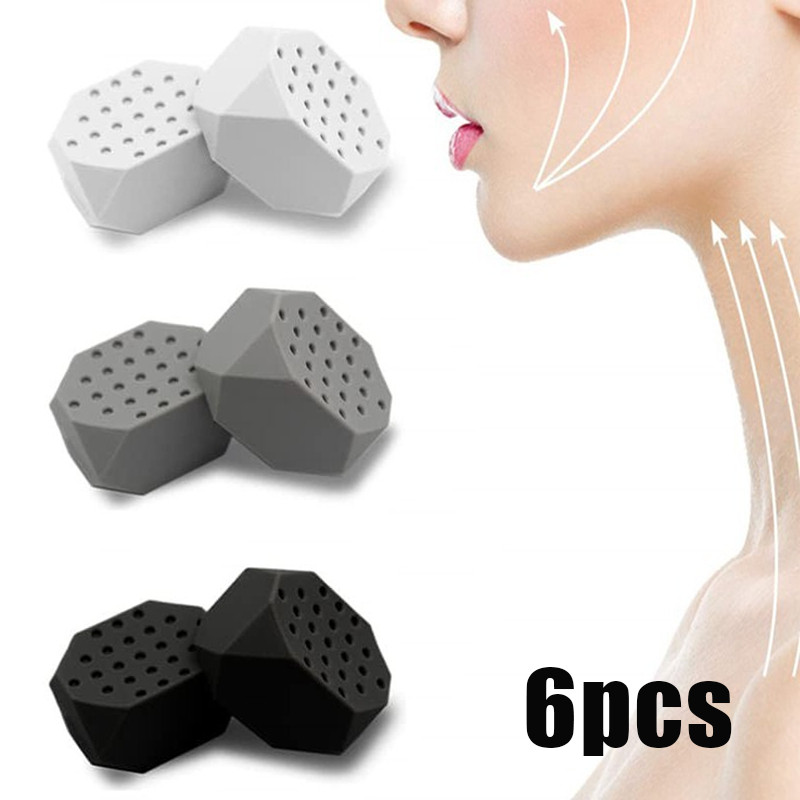 6 Jawline Exerciser / Jawline & Chubby Cheek Slimming อุปกรณ์ออกกําลังกาย / อุปกรณ์ออกกําลังกาย Jawl