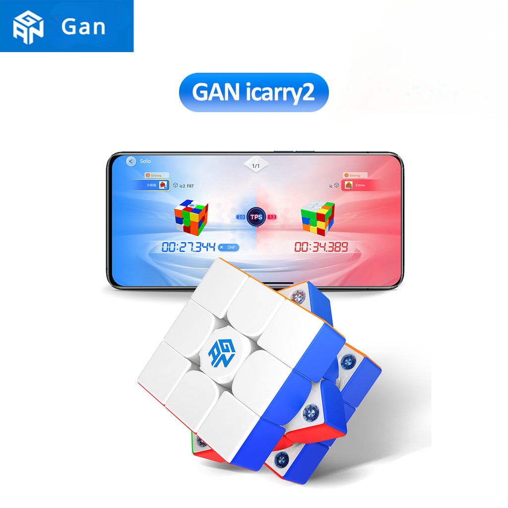 GAN 356 I Carry 2 Smart Cube 3x3x3 ความเร็วแม่เหล็ก Cube การติดตามอัจฉริยะการเคลื่อนไหวจับเวลาขั้นตอ