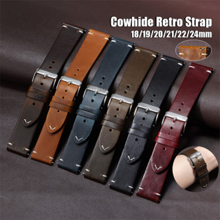 18/19/20/22/24มิลลิเมตรน้ํามันขี้ผึ้ง หนังวัว ย้อนยุคสายด่วน…