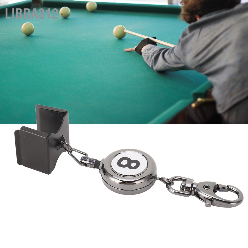 Libra312 Billiard Chalk Holder Black Automatic Telescoping 48cm Portable Pool Cue Case for Accessories