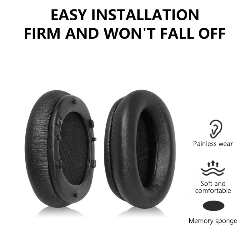 3C 2 ชิ้นหน่วยความจําโฟมแผ่นรองหูฟังสําหรับ W800BT W808BT W800X