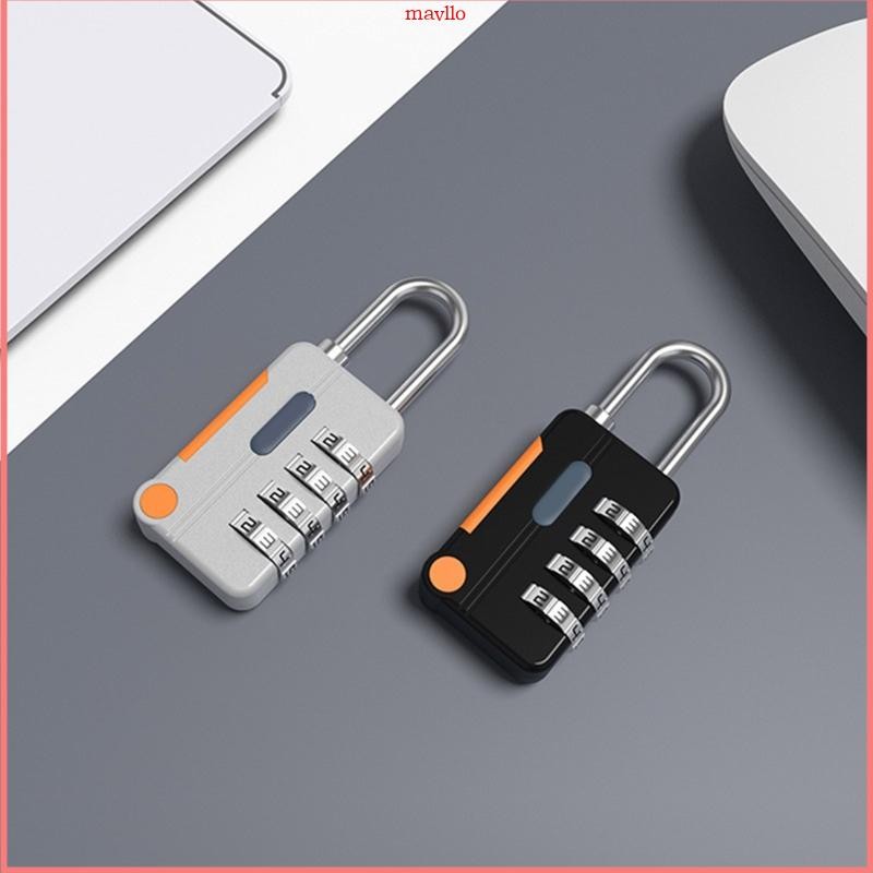 Mavlo Weatherproof Padlocks รหัส 4 หลักรหัสผ่านล็อคกระเป๋าเดินทางแบบพกพาล็อคความปลอดภัย