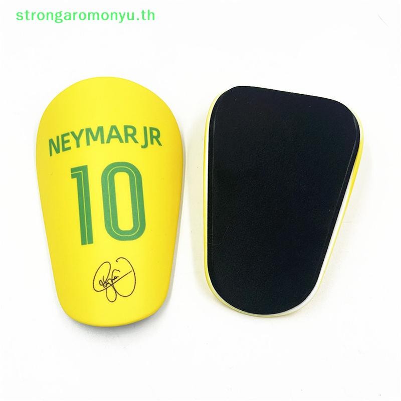 Strongaromonyu Mini Football Shin Pads ทนต่อการสึกหรอฟุตบอลการฝึกอบรม Shin Guards ฟุตบอลการฝึกอบรม Shank Board กีฬาขาอุปกรณ์ป้องกัน TH