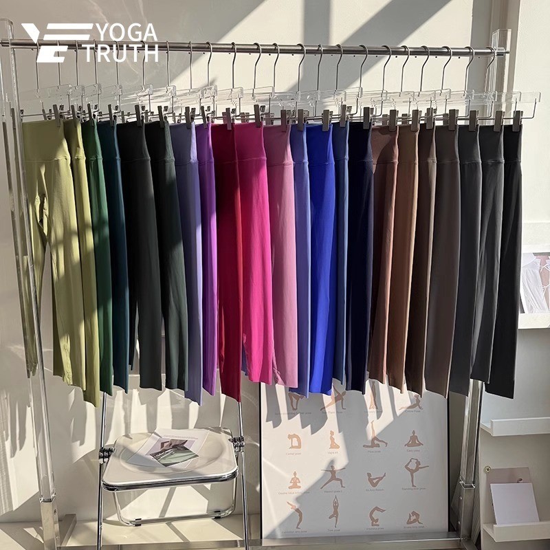 YOGATRUTH กางเกงกีฬา Crotchable Hems ซ่อนกระเป๋าเอวสูง Butt Lift Legging ขี่จักรยานการออกกําลังกาย