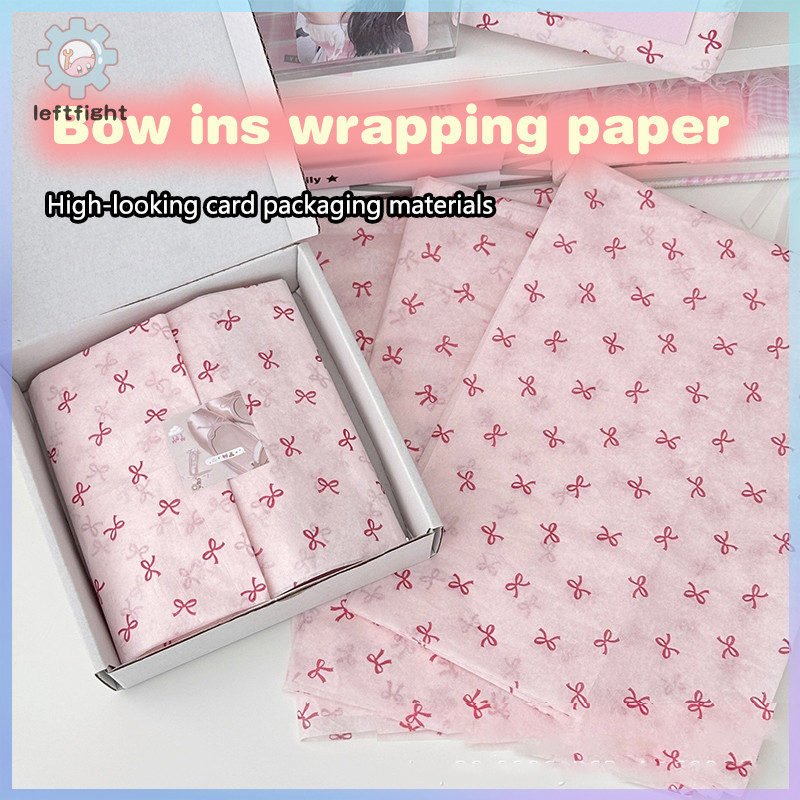 ซ้าย 10 ชิ้น Bowknot Sydney กระดาษ Hand-Kneaded กระดาษผ้าฝ้ายช่อดอกไม้กระดาษห่อดอกไม้กระดาษห่อเค้กเบเกอรี่ของขวัญ GHT