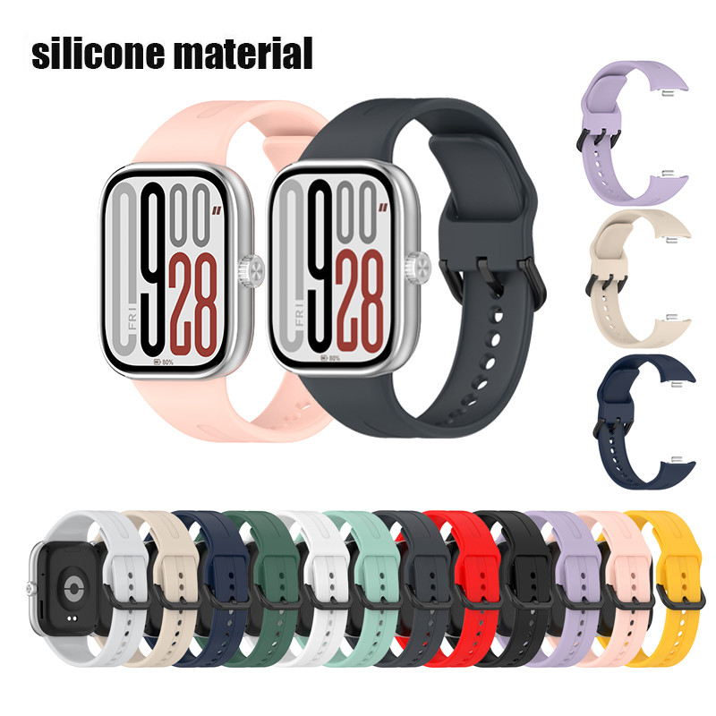 สายซิลิโคนแฟชั่นสําหรับ Redmi Watch 6 / 5 / 4 / สําหรับ Xiaomi Band 8 / 9 10 Pro สายรัดข้อมืออะไหล่