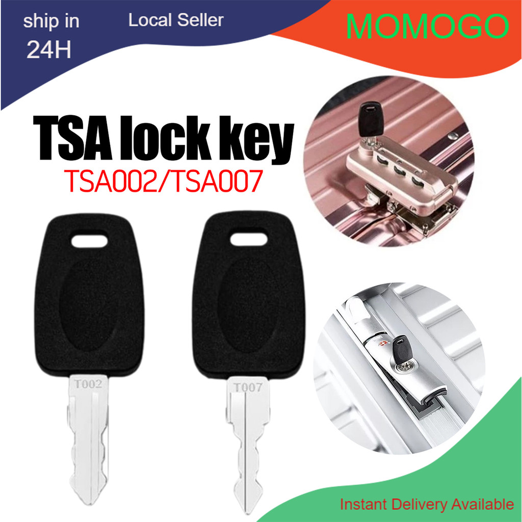 TSA007 TSA002 Master Keys 2PCS สําหรับกระเป๋าเดินทางศุลกากร TSA ล็อคกระเป๋าเดินทาง Key