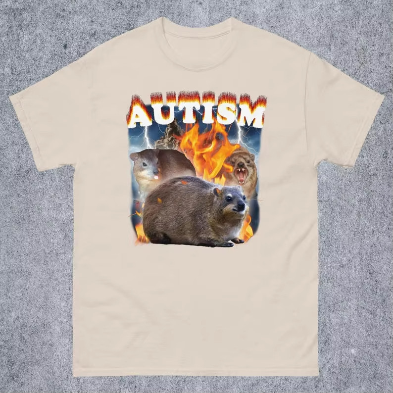 COD ออทิสติกตลก Hyrax Meme Tee shirt ของขวัญสําหรับผู้หญิงและผู้ชาย, เสื้อน่าเกลียด, เสื้อยืด Unhing