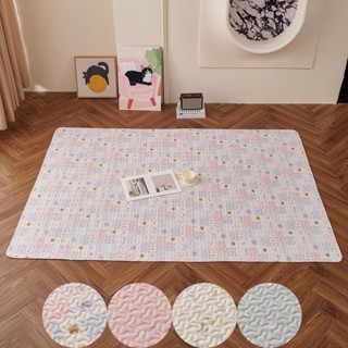 พรมกันลื่นพิมพ์การ์ตูนเด็กพรมปูพื้นกันฝุ่นพรมข้างเตียง