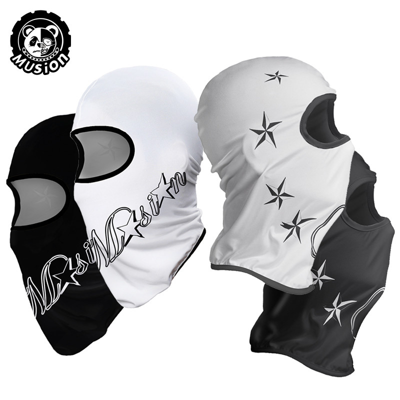 หน้ากากบาลาคลาวา Musion Original ลายพิมพ์สวย ผ้าไหมน้ำแข็ง กันUV สำหรับขี่มอเตอร์ไซค์-จักรยาน