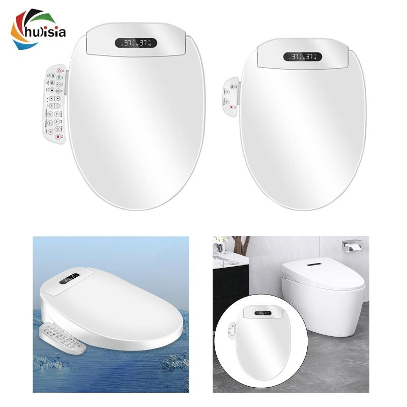 [chulisia] Bidet Toilet Seat Toilet Bowl Cover Panel Buttons Soft Feminine Wash Toilet Lid Toilet Co