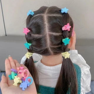 10ชิ้น/เซ็ตเด็กสาวน่ารักการ์ตูนไนล่อน ส กรุบกรอบ ผู้ถือผมหางม้าผมวงยางรัดอุปกรณ์ผม