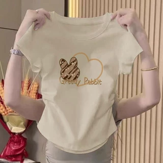 เสื้อผ้าแฟชั่นสวยๆคอกลมเสื้อยืดครอปเอวลอยทรงเข้ารูปเอวยางยืด ใส่สบายผ้านิ่มดีค่ะ มีหลายไซส์ให้เลือกมีหลายสีให้เลือกเสื้อ
