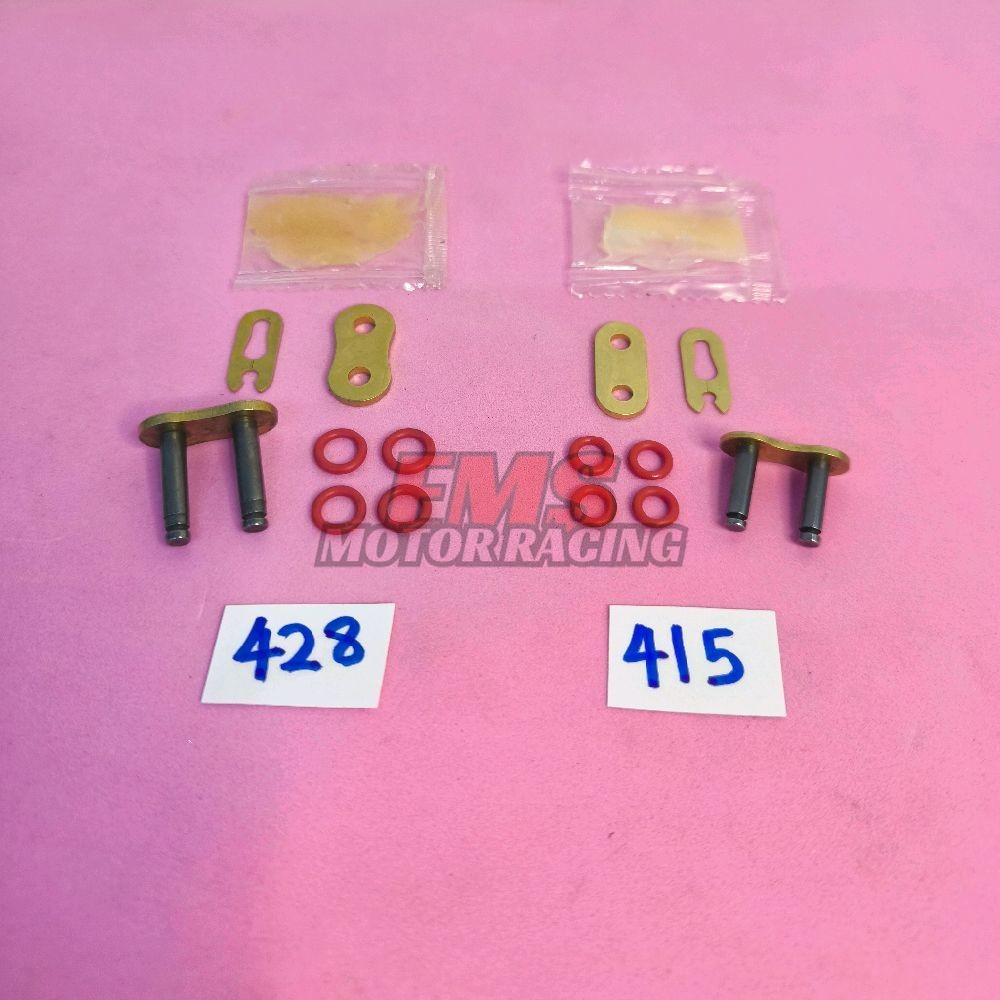 428H 415H 415 428 ORING O-RING CHAIN PIN JOINT HEAD MOTORCYCLE CHAIN BUCKLE แหวน MASTER LINK PIN GOL