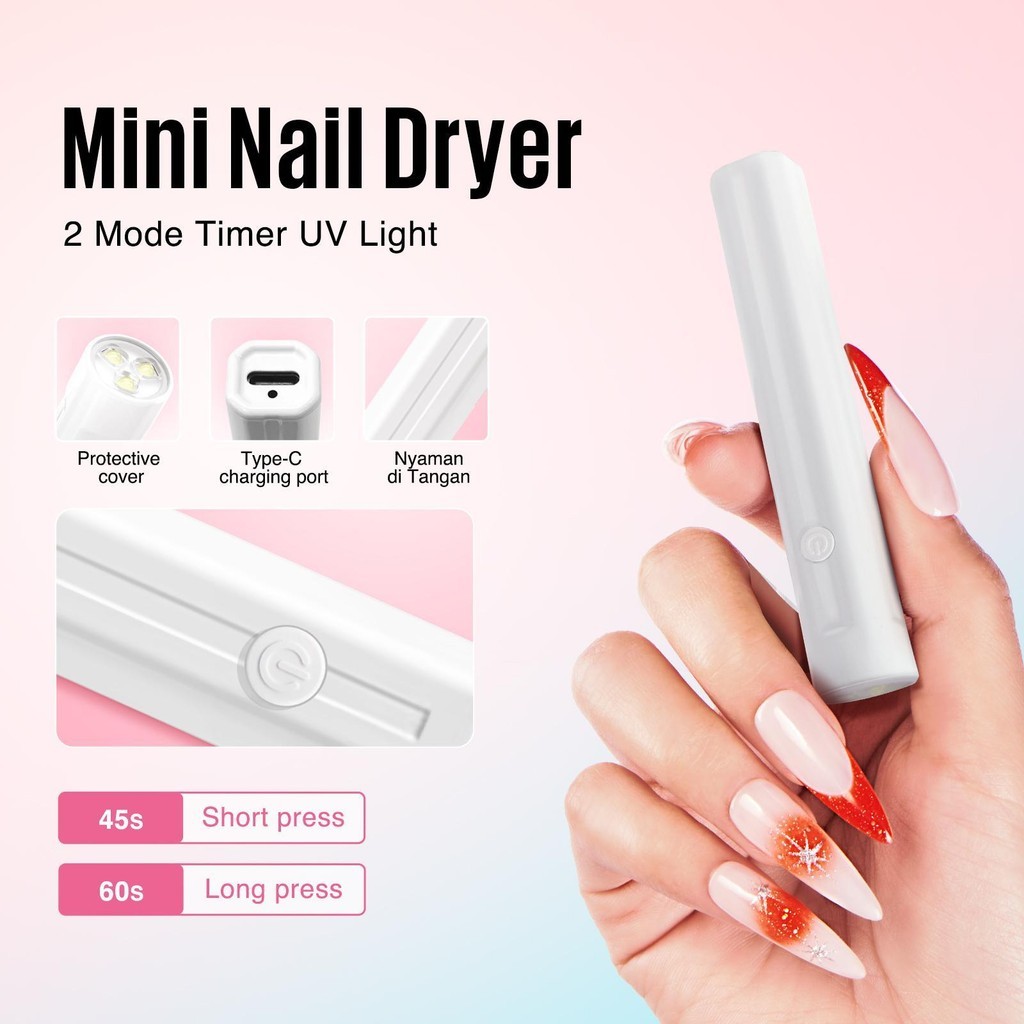MEFA เครื่องอบเล็บ UV Led เครื่องอบเล็บขนาดพกพา ไฟฉายอบเล็บเจล ไฟอบเล็บเจล เครื่องอบสีเจล