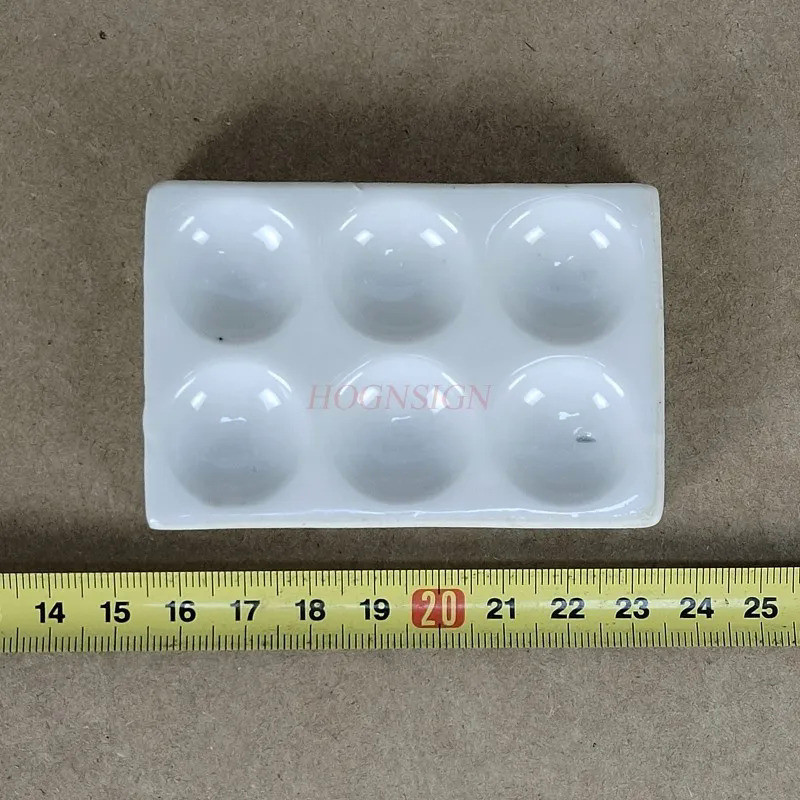 Porcelain drip plate 6-well reaction plate chemical experiment equipment trument physicochemical pla