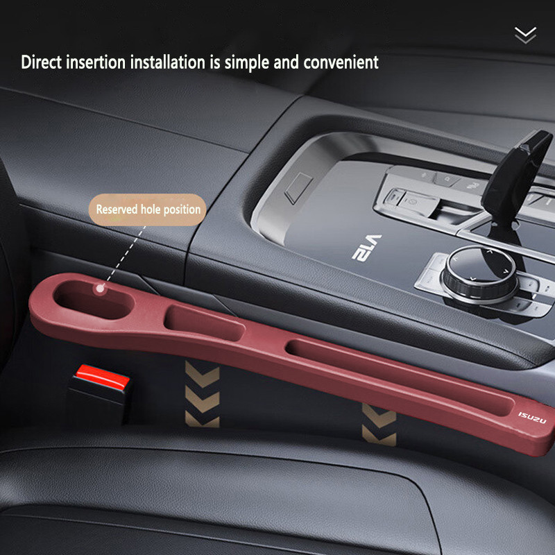 1/2Pcs ISUZU Car Seat Gap ปลั๊กรั่วพร้อมช่องเก็บของรถรั่วปลั๊กรถที่นั่งด้านข้าง Gap Filler สําหรับ ISUZU Panther Elf Traga Dmax Mux Trooper MU7 Panther - รูปที่ 6