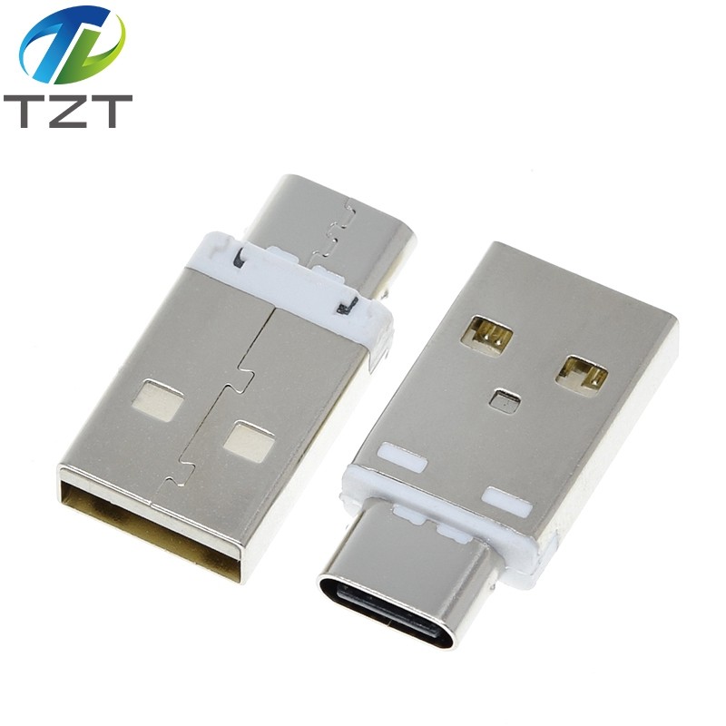 5A Mini Converter TYPE A ชาย USB ถึง TYPE-C หญิง USB 3.1 ปลั๊กเชื่อมต่อความเข้ากันได้ QC4.0 QC3.0 PD