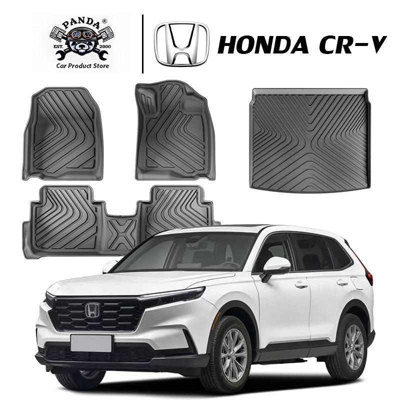 [Panda] พรมปูพื้นรถยนต์ HONDA CR-V G6 [2023 - ปัจจุบัน] พรมรถยนต์ พรม วัสดุ TPE ที่เป็นมิตรต่อสิ่งแวดล้อมทนทานและต่อต้านลื่นลื่น