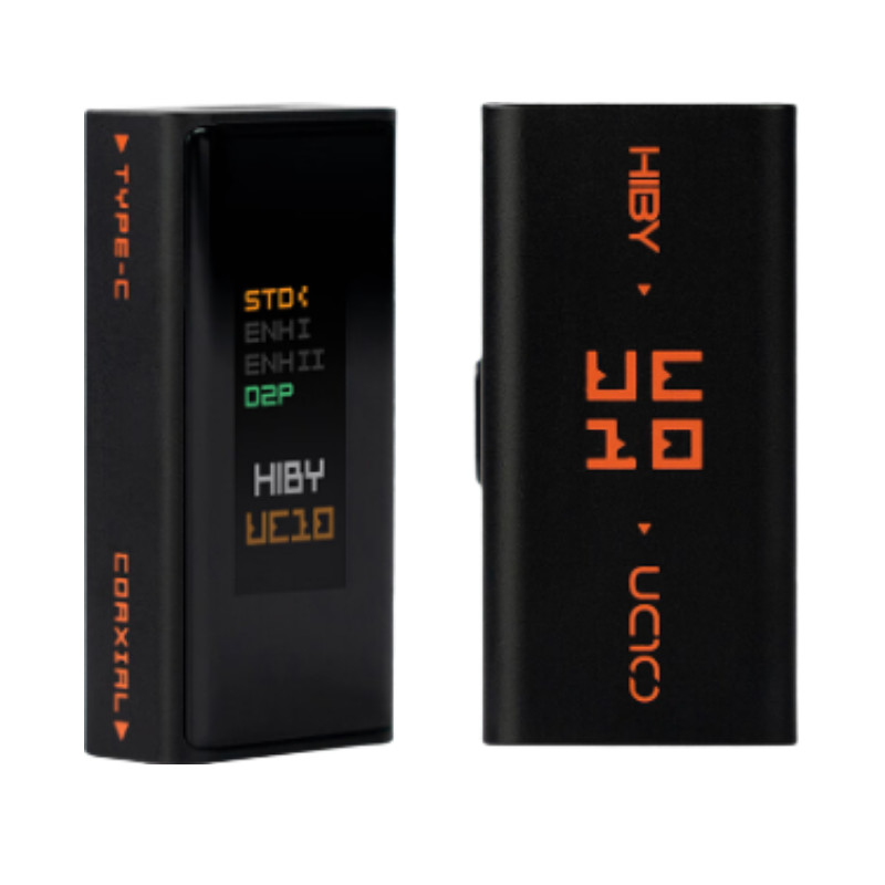 Hiby UC10 USB Type-C ถึง 3.5 มม.ตัวแปลงโคแอกเชียลสัญญาณไฮไฟไปยังการแปลงดิจิตอลสตรีมมิ่งสื่อแผ่นเสียงดิจิตอล