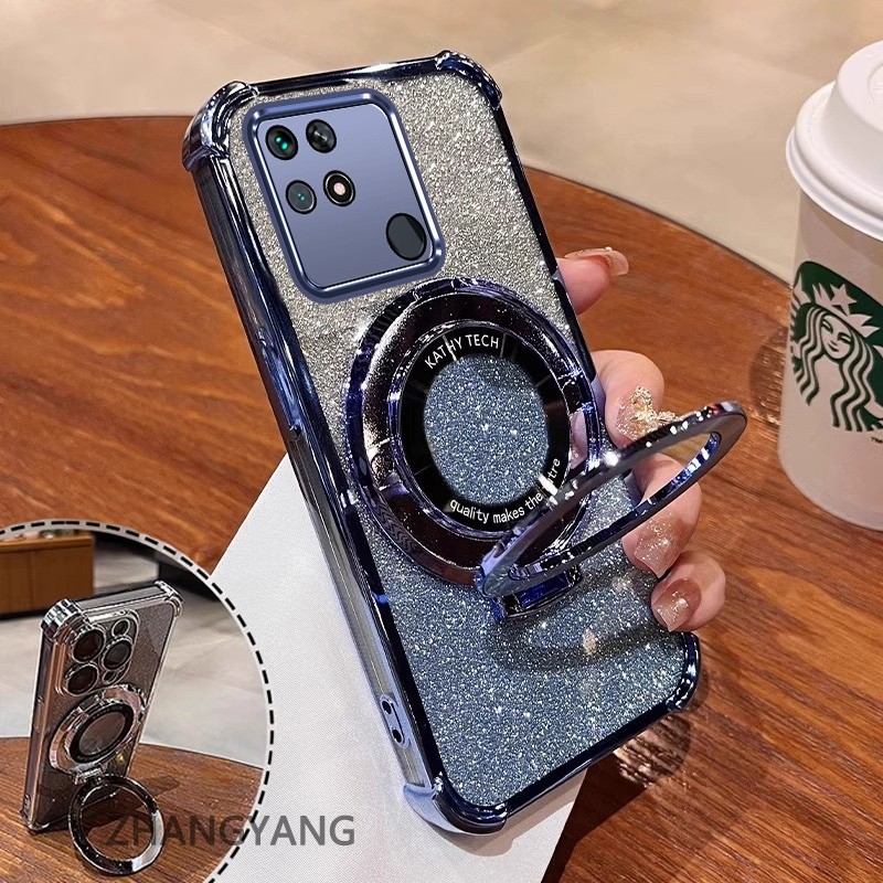 สําหรับ redmi 10C Clear Case หนาฝาครอบชุบซิลิโคน ShockProof เคสโทรศัพท์ CCCCA10 ราคา ถูกที่สุด ดีลบีเคเค แกลเลอรีภาพที่ 7