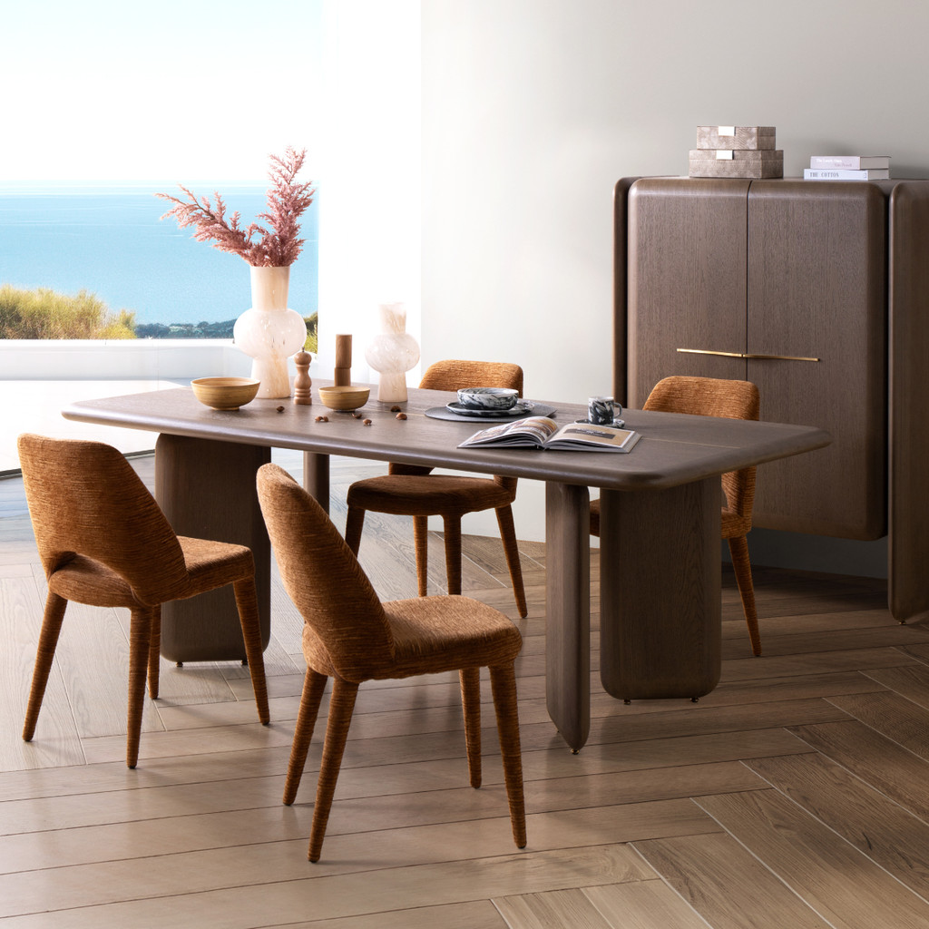 SB Design Square โต๊ะอาหาร รุ่น Vaper - ไม้ลายโอ๊คสีน้ำตาล (210x100x77 ซม.)  แบรนด์ SCHULTZ DESIGN