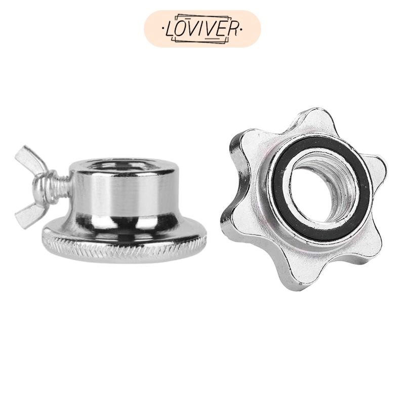 Standard 25mm Barbell -Lock Collar Screw, Hex Nut Anti-Slip Barbell Screw