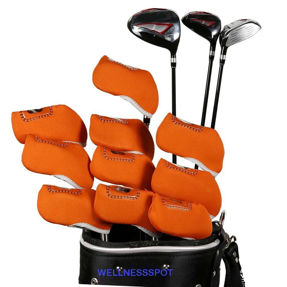 WELLNESSSPOT Golf Iron Headcover Golf Putter ทนทาน Golf Club Cover ฝาครอบป้องกัน Iron Pole Cover Golf Putter Accessories Protector Case