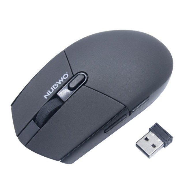 คลิกเงียบ NUBWO MOUSE (เมาส์ไร้สาย) NMB-014 (GRAY)