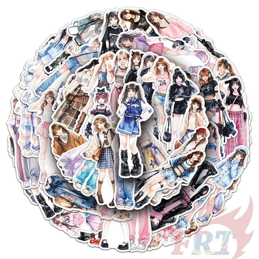 50ชิ้น/เซ็ต ❉ สติ๊กเกอร์ Y2K Girls Series 01 โมเดิร์น ❉ DIY แฟชั่นสติ๊กเกอร์ Doodle กันน้ํา