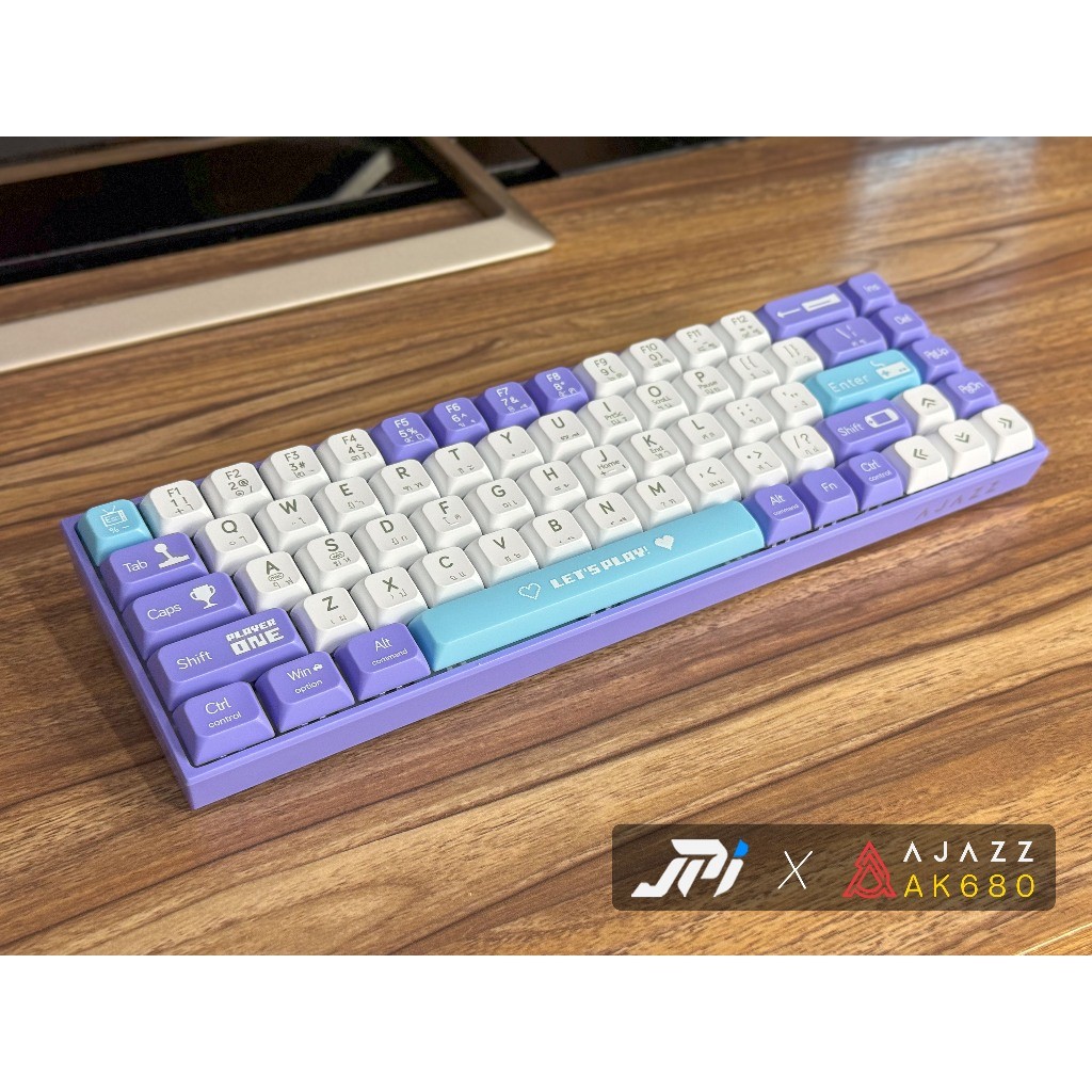 พิมพ์ไว คีย์บอร์ดไร้สาย AJAZZ AK680 Wireless Hotswap 68 ปุ่ม Mechanical Keyboard Bluetooth AK-680 คี