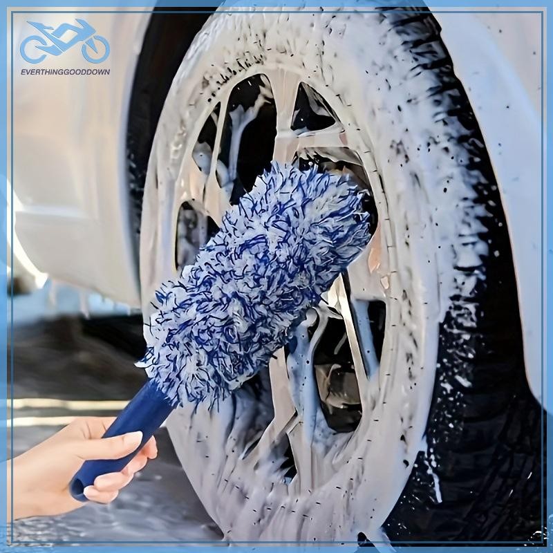 EVER แปรงทําความสะอาดรถยนต์แบบพกพา Plush ยางและขอบ Car Care อุปกรณ์เสริมแปรงมัลติฟังก์ชั่นเครื่องมือแปรงทําความสะอาดรถยนต์แปรงล้อ TH