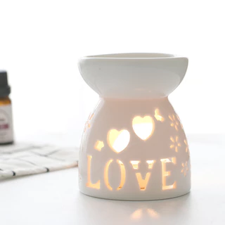 Aroma Burner เตาอโรม่าเซรามิกลายฉลุสุดคลาสสิก สำหรับน้ำมันหอมระเหย เหมาะสำหรับบ้าน สปานวด และทำสมาธิ