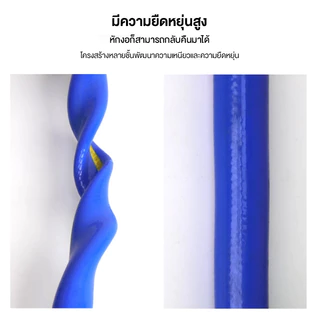 [ส่งฟรี]สายยาง 4หุน/5หุน 10-30เมตร เนื้อหนา สายยางสีฟ้า 1/2" นิ่ม เด้ง ไม่แข็งกรอบ ท่อน้ำ3ชั้น ไม่มีความฝืดใน 10 ปี
