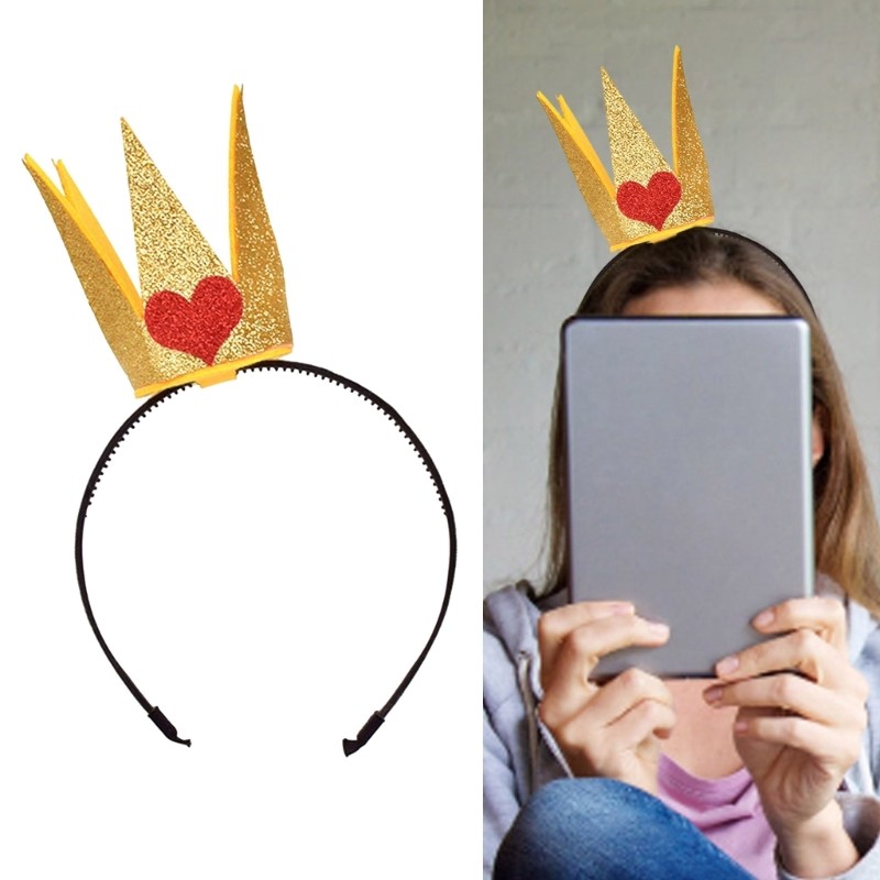 Ww คอสเพลย์ปาร์ตี้ Props Crown Hair Hoop ชุดคอสเพลย์ปีใหม่เวทีคริสต์มาส