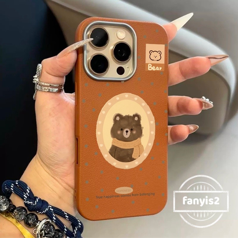สําหรับoppo A3X A18 A57 A16 A15 A58 A60 A77 A79 A5S A3S A53 A54 A55 A5 A9 A12 A98 A78 A74 A92 A93 A94 เคสหนังหรูหราการ์ตูนกันกระแทกหมีน่ารัก ราคา ถูกที่สุด ดีลบีเคเค แกลเลอรีภาพที่ 3