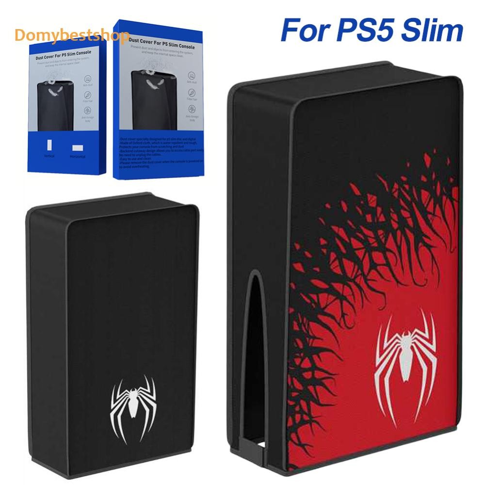 แนวตั้ง/แนวนอนป้องกันฝุ่นผ้า Oxford กันน้ําสําหรับ PS5 Slim Console [Domybestshop.th]
