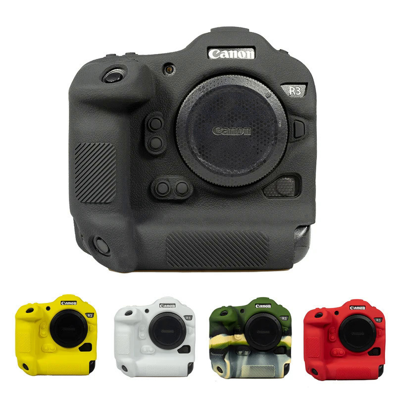 Soft Silicone Rubber Camera Protective Body Case Skin for Canon EOS R3 R7 R8 R10 R5 R6 R6 II DSLR Ca